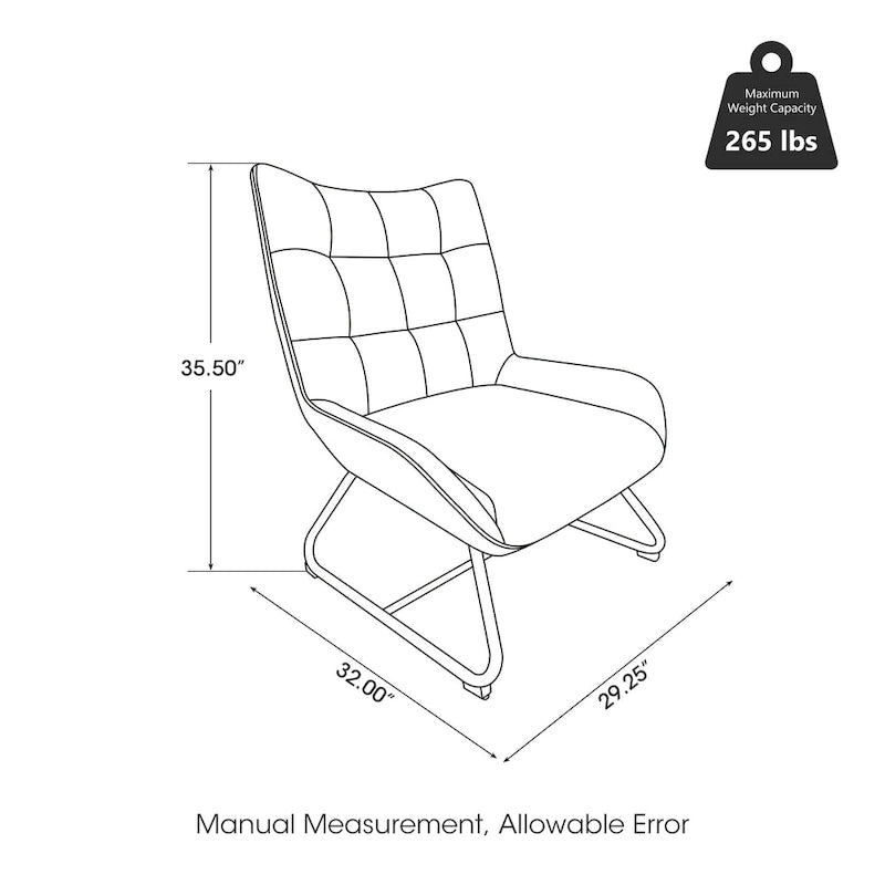 Poltrona Wingback con gambe in metallo, set da 2