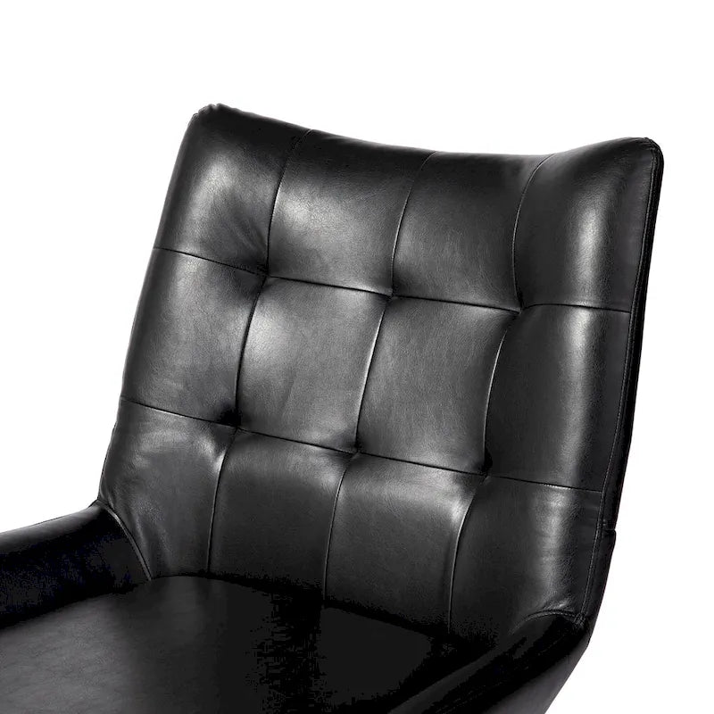 Poltrona Wingback con gambe in metallo, set da 2