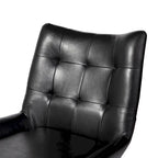 Poltrona Wingback con gambe in metallo, set da 2