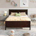 Letto a piattaforma matrimoniale in legno con testiera e supporto a doghe in legno