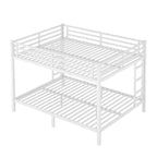 Letto a Castello in Metallo Queen Over Queen – Struttura in Acciaio Resistente, Bianco
