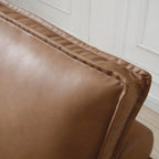 Pouf letto a scomparsa multifunzione in similpelle da 99 cm con schienale rimovibile