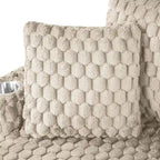 Chaise longue oversize a 2 braccioli con portabicchieri