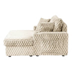 Chaise longue oversize a 2 braccioli con portabicchieri