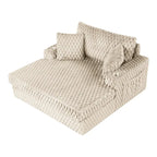 Chaise longue oversize a 2 braccioli con portabicchieri