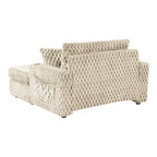 Chaise longue oversize a 2 braccioli con portabicchieri