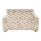 Chaise longue oversize a 2 braccioli con portabicchieri