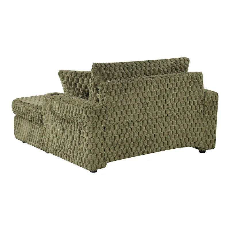 Chaise longue oversize a 2 braccioli con portabicchieri
