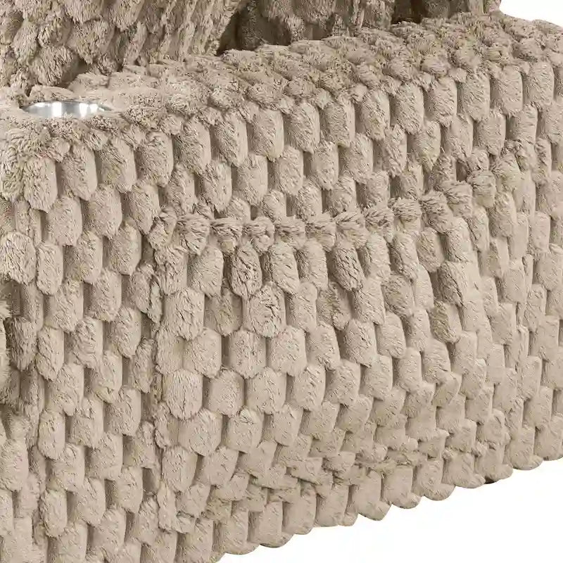 Chaise longue oversize a 2 braccioli con portabicchieri