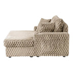 Chaise longue oversize a 2 braccioli con portabicchieri