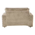 Chaise longue oversize a 2 braccioli con portabicchieri