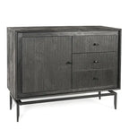 Cassettiera accentata in legno massiccio a 3 cassetti - 39,5 x 16 x 31