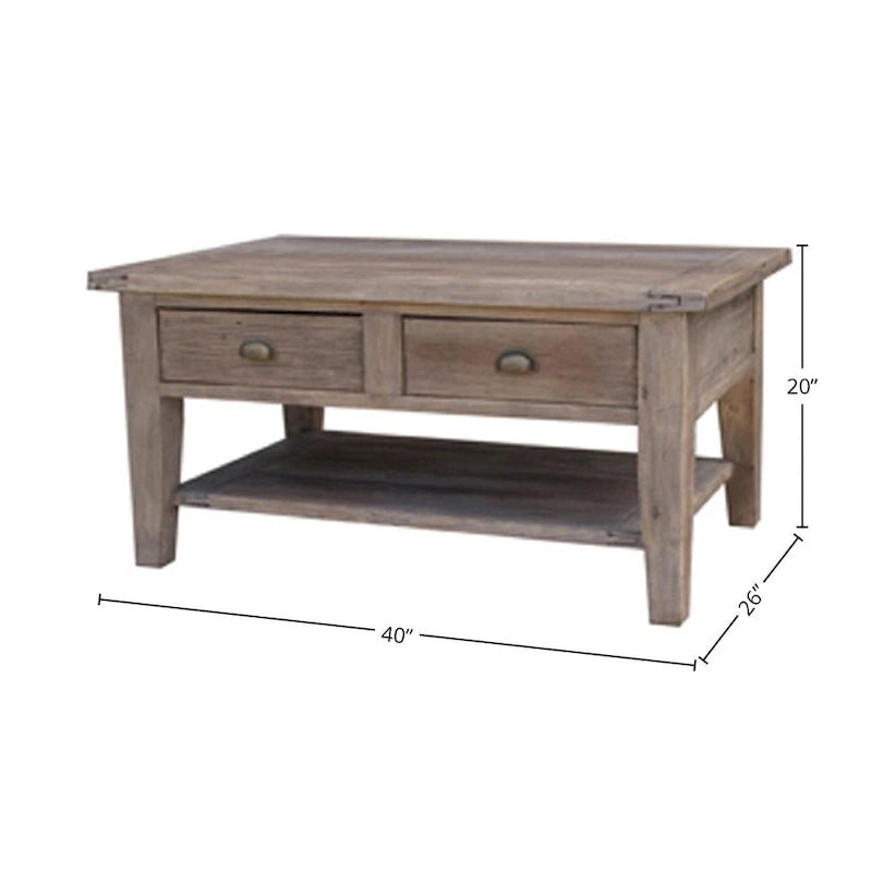 Tavolino piccolo largo 100 cm - Marrone chiaro