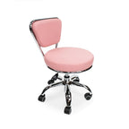 Sgabello Girevole Regolabile con Schienale — Rosa