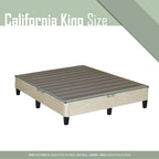 Base letto a piattaforma a basso profilo da 13" con supporto a doghe, beige