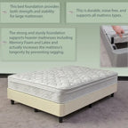 Base letto a piattaforma a basso profilo da 13" con supporto a doghe, beige