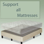 Base letto a piattaforma a basso profilo da 13" con supporto a doghe, beige