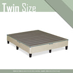 Base letto a piattaforma a basso profilo da 13" con supporto a doghe, beige