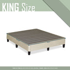 Base letto a piattaforma a basso profilo da 13" con supporto a doghe, beige