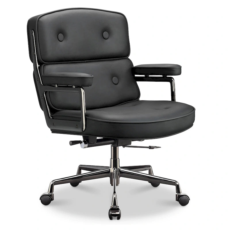 Sedia da Ufficio Ergonomica per la Schiena Media con Supporto Lombare