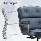 Sedia da Ufficio Ergonomica per la Schiena Media con Supporto Lombare