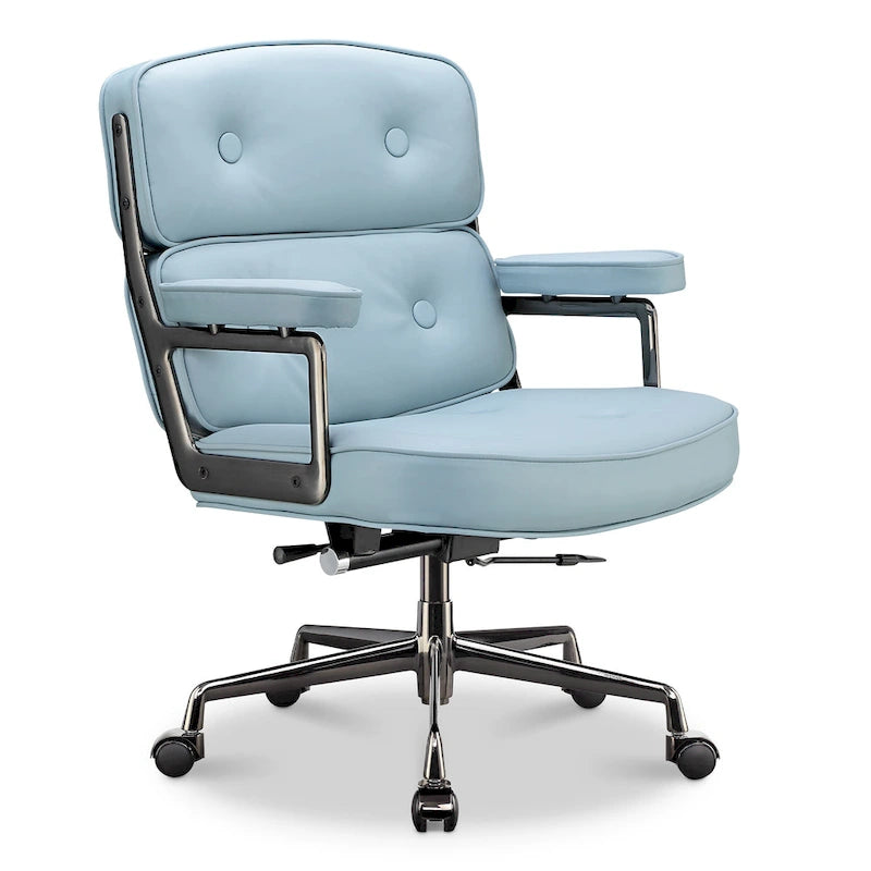 Sedia da Ufficio Ergonomica per la Schiena Media con Supporto Lombare