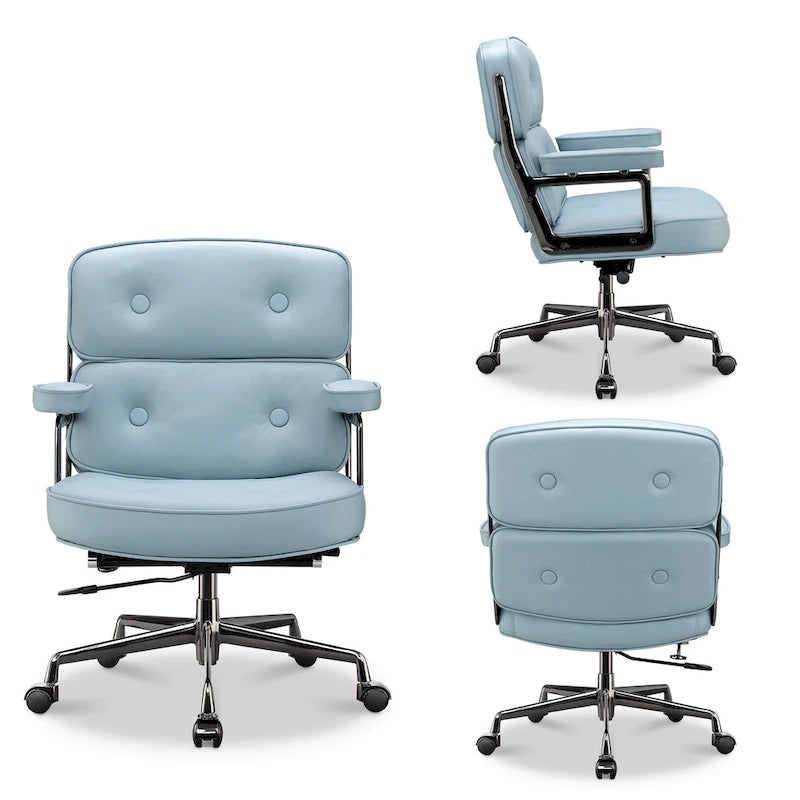 Sedia da Ufficio Ergonomica per la Schiena Media con Supporto Lombare