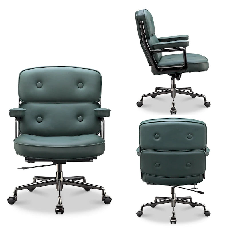 Sedia da Ufficio Ergonomica per la Schiena Media con Supporto Lombare