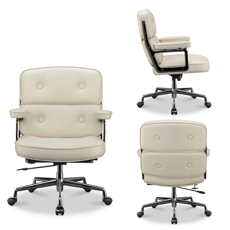Sedia da Ufficio Ergonomica per la Schiena Media con Supporto Lombare