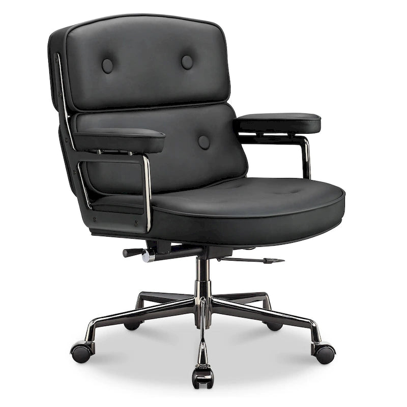 Sedia da Ufficio Ergonomica per la Schiena Media con Supporto Lombare