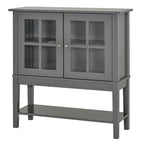 Credenza e mobile buffet moderno da cucina con 2 ante in vetro