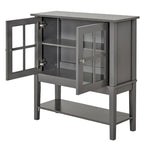 Credenza e mobile buffet moderno da cucina con 2 ante in vetro