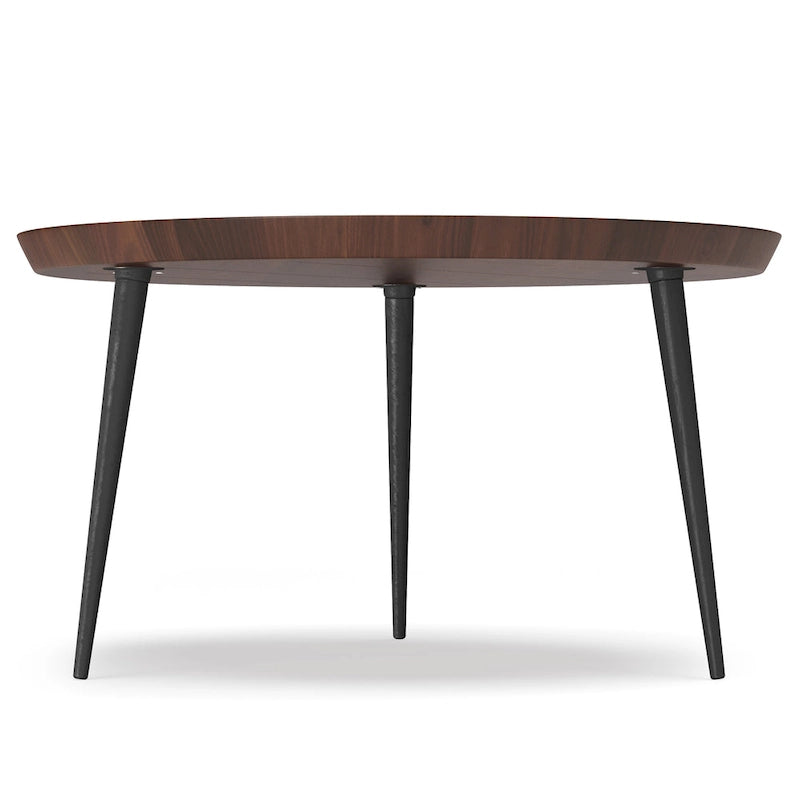 Tavolino rotondo vassoio – Legno massello di acacia