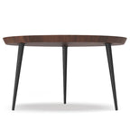 Tavolino rotondo vassoio – Legno massello di acacia