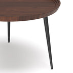 Tavolino rotondo vassoio – Legno massello di acacia