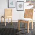 Sedia da pranzo in rattan con cuscino, set da 2 - 55,1 cm L x 46 cm P x 98 cm H