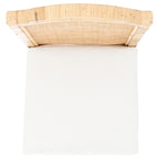 Sedia da pranzo in rattan con cuscino, set da 2 - 55,1 cm L x 46 cm P x 98 cm H