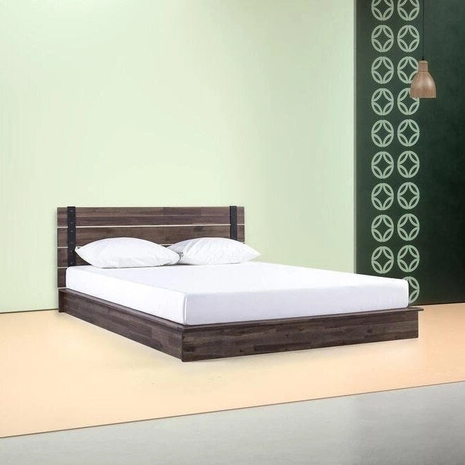 Struttura letto a piattaforma a basso profilo industriale matrimoniale