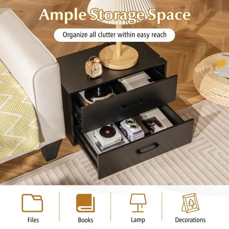 Mobiletto contenitore impilabile a 2 cassetti con maniglie
