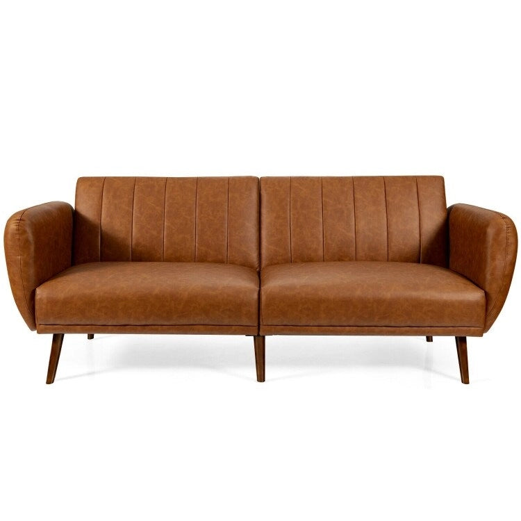 Divano Letto Futon Convertibile con Schienale Regolabile