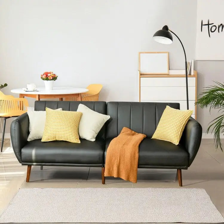 Divano Letto Futon Convertibile con Schienale Regolabile