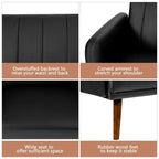 Divano Letto Futon Convertibile con Schienale Regolabile
