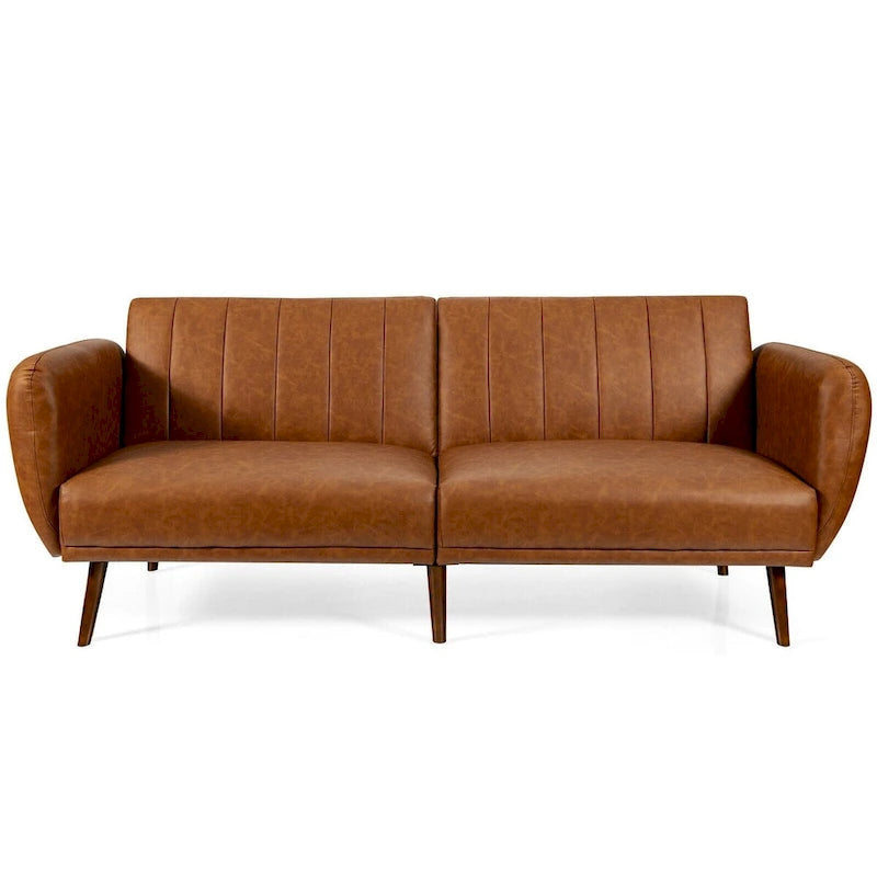 Divano Letto Futon Convertibile con Schienale Regolabile