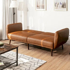 Divano Letto Futon Convertibile con Schienale Regolabile