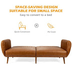 Divano Letto Futon Convertibile con Schienale Regolabile