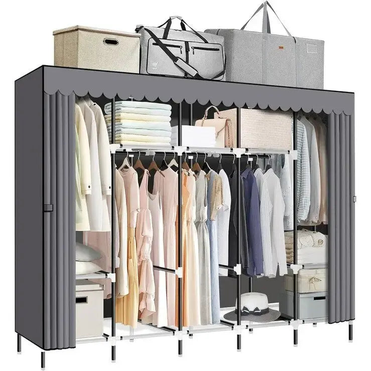 Armadio portatile per appendere i vestiti – 208 cm L x 45 cm P x 175 cm H