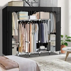Armadio portatile per appendere i vestiti – 208 cm L x 45 cm P x 175 cm H