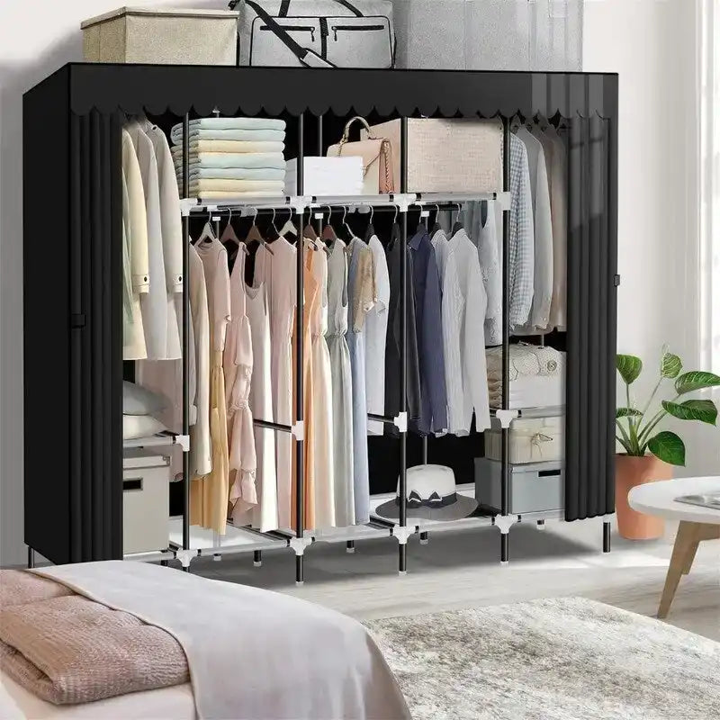 Armadio portatile per appendere i vestiti – 208 cm L x 45 cm P x 175 cm H