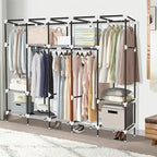 Armadio portatile per appendere i vestiti – 208 cm L x 45 cm P x 175 cm H