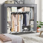Armadio portatile per appendere i vestiti – 208 cm L x 45 cm P x 175 cm H